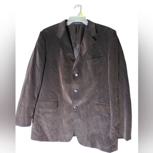 Norman Wells brown mens corduroy blazer jacket size 44R